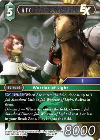 Arc EX 10-043H Opus X Final Fantasy card