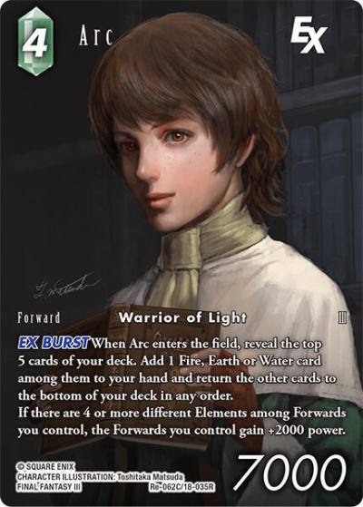 Arc EX Full Art Re-062C/18-035R Legacy Collection Final Fantasy card
