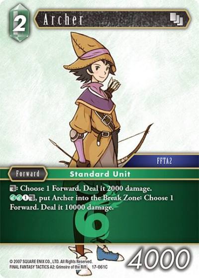 Archer 17-061C Rebellion's Call Final Fantasy card