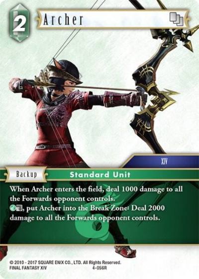 Archer 4-056R Opus IV Final Fantasy card