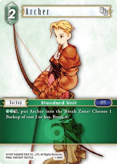 Archer Male Unit 1-088C Opus I Final Fantasy card