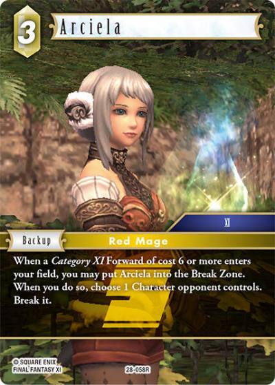 Arciela 28-058R Dreamlike Oceans Final Fantasy card