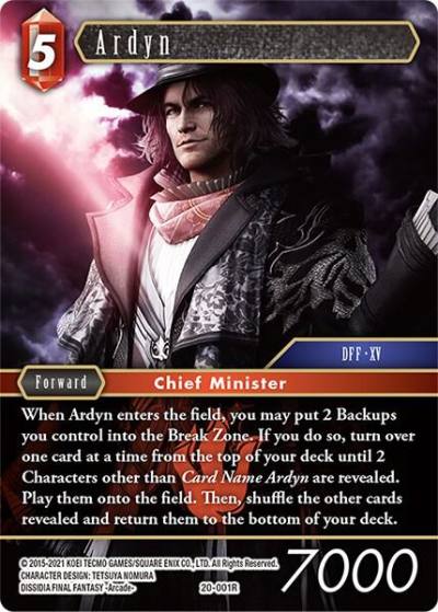 Ardyn 20-001R Dawn of Heroes Final Fantasy card