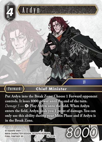 Ardyn 26-122H Gunslinger in the abyss Final Fantasy card