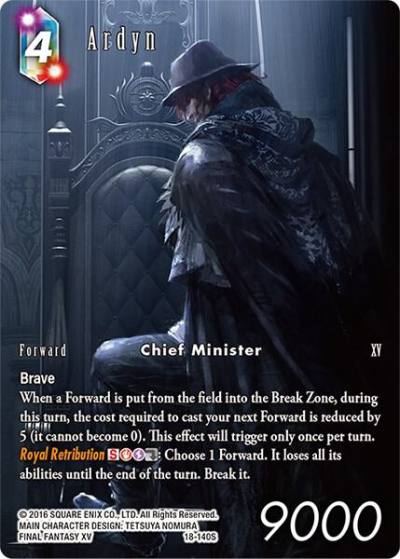 Ardyn Full Art 18-140S Resurgence of Power Final Fantasy card