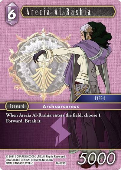 Arecia Al Rashia 17-089C Rebellion's Call Final Fantasy card