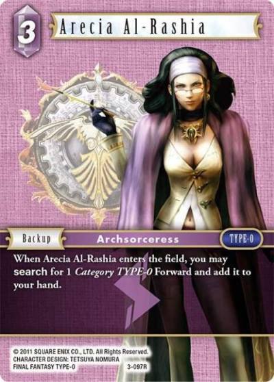 Arecia Al Rashia 3-097R Deck Exclusive Cards Final Fantasy card