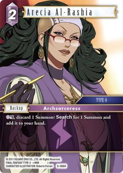 Arecia Al Rashia 6-086H Opus VI Final Fantasy card