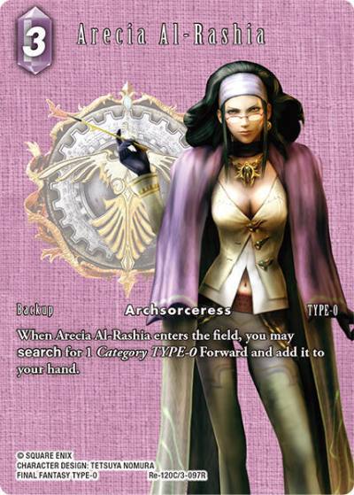 Arecia Al Rashia Full Art Re-120C/3-097R Legacy Collection Final Fantasy card