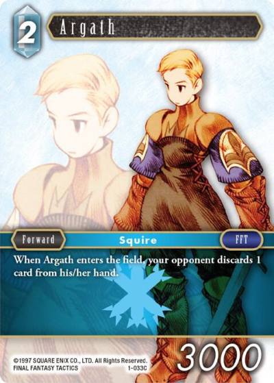 Argath 1-033C Opus I Final Fantasy card