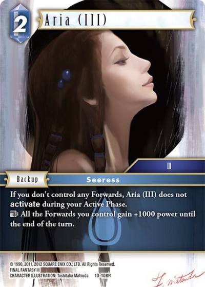 Aria III 10-108R Opus X Final Fantasy card