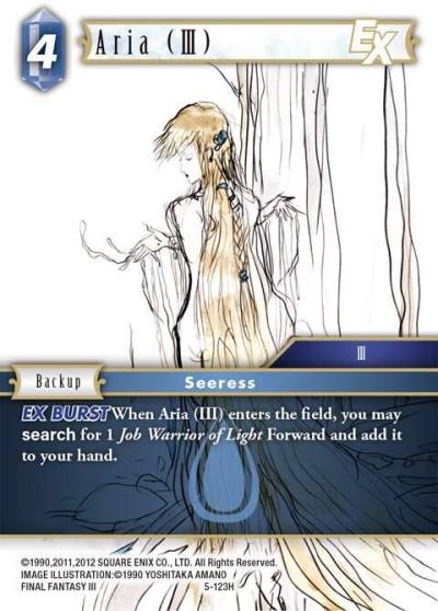 Aria III EX 5-123H Opus V Final Fantasy card