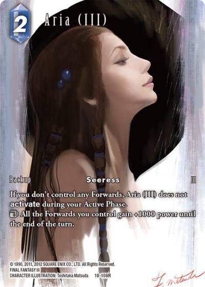 Aria III Full Art 10-108R Opus X Final Fantasy card