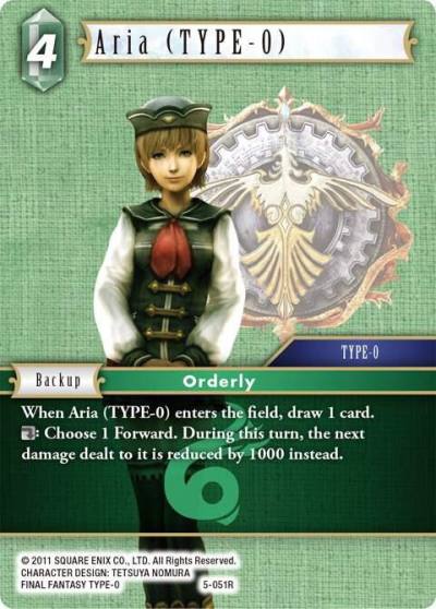 Aria TYPE 0 5-051R Opus V Final Fantasy card