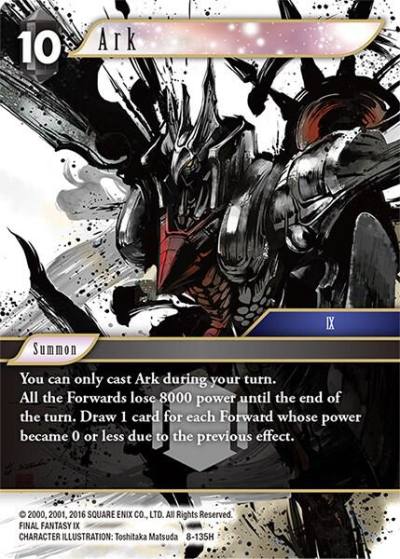 Ark 8-135H Opus VIII Final Fantasy card