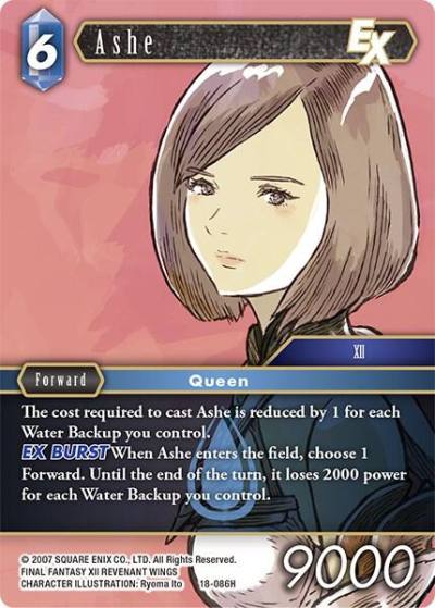Ashe EX 18-086H Resurgence of Power Final Fantasy card