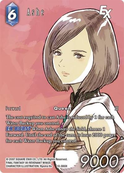 Ashe EX Full Art 18-086H Resurgence of Power Final Fantasy card