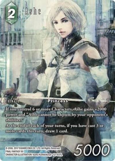 Ashe Full Art 12-037L Opus XII Final Fantasy card