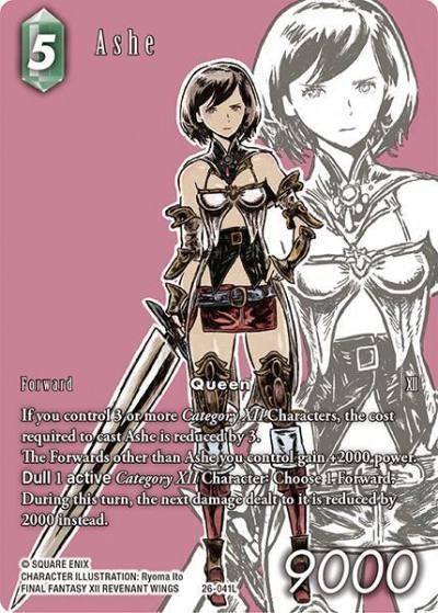 Ashe Full Art 26-041L Gunslinger in the abyss Final Fantasy card