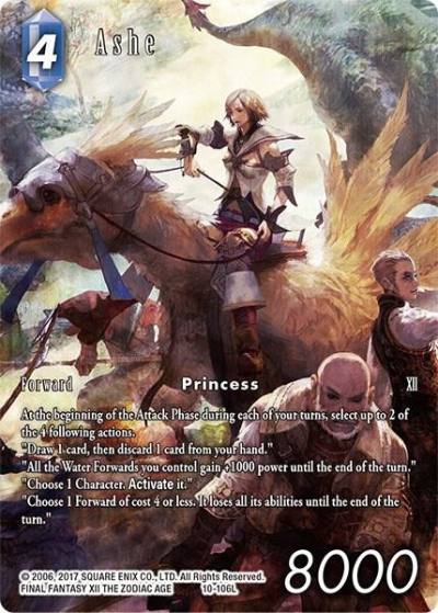 Ashe Full Art Reprint 10-106L Crystal Dominion Final Fantasy card