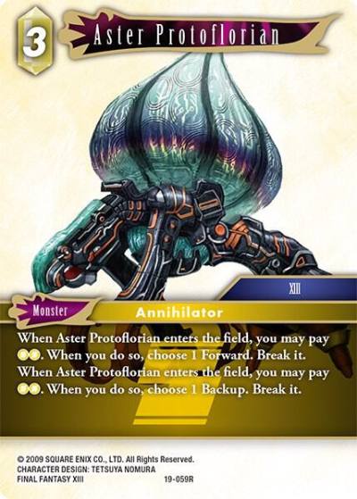 Aster Protoflorian 19-059R From Nightmares Final Fantasy card