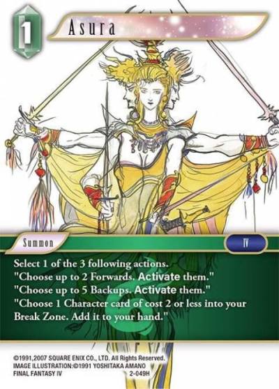 Asura 2-049H Opus II Final Fantasy card