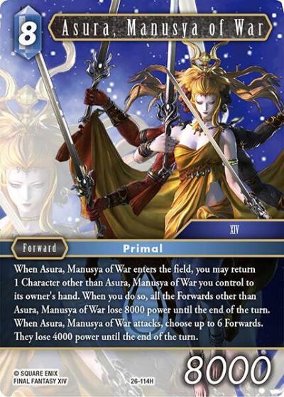 Asura Manusya of War 26-114H Gunslinger in the abyss Final Fantasy card