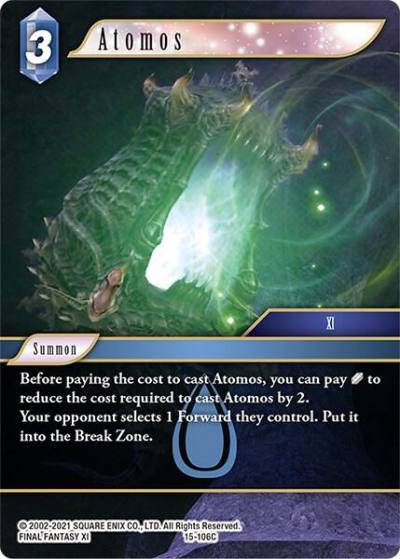 Atomos 15-106C Crystal Dominion Final Fantasy card
