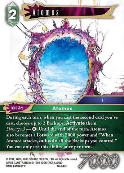 Atomos 16-043H Emissaries of Light Final Fantasy card