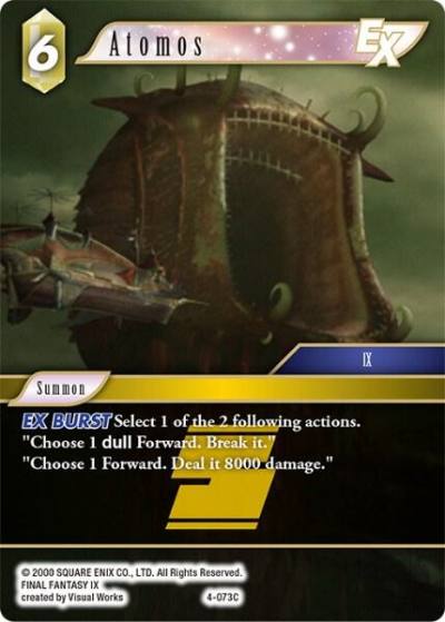 Atomos EX 4-073C Opus IV Final Fantasy card