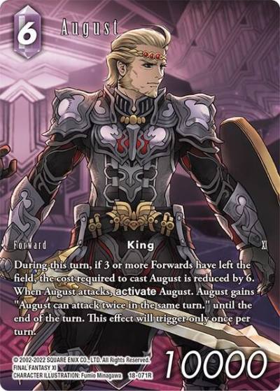 August Full Art 18-071R Resurgence of Power Final Fantasy card