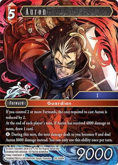 Auron 20-002H Dawn of Heroes Final Fantasy card