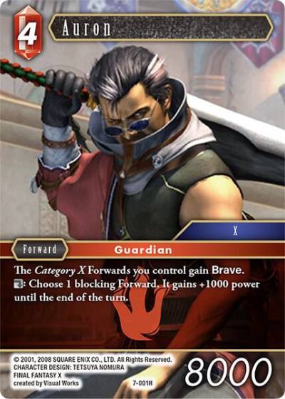 Auron 7-001H Opus VII Final Fantasy card