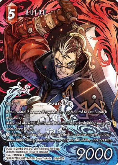 Auron Full Art 20-002H Dawn of Heroes Final Fantasy card