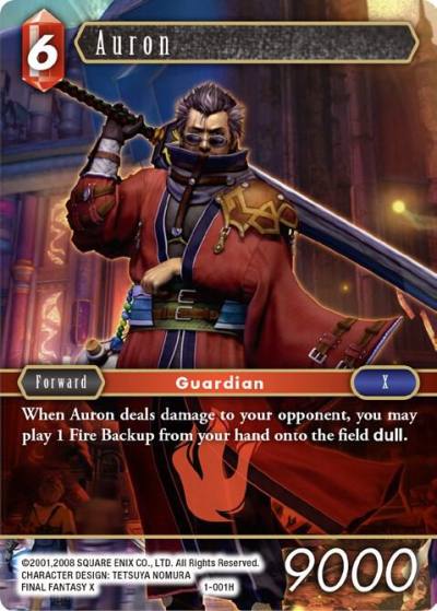 Auron Hero 1-001H Opus I Final Fantasy card