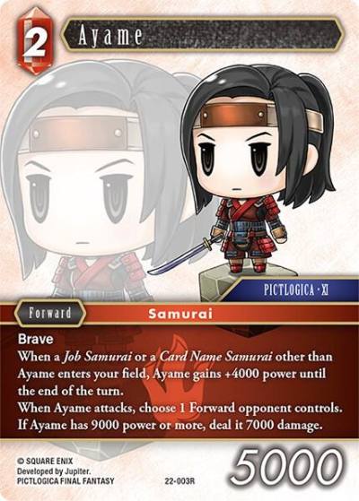 Ayame 22-003R Hidden Hope Final Fantasy card