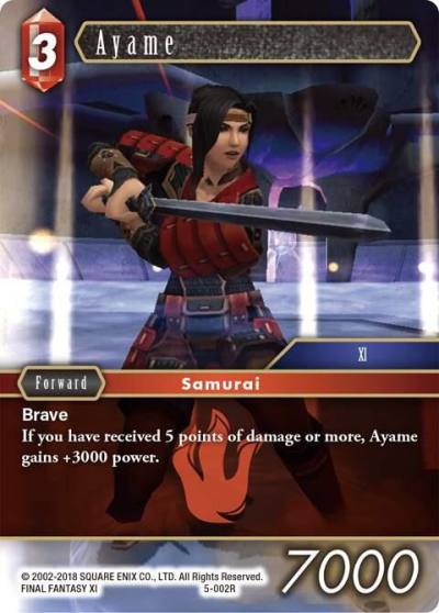 Ayame 5-002R Opus V Final Fantasy card