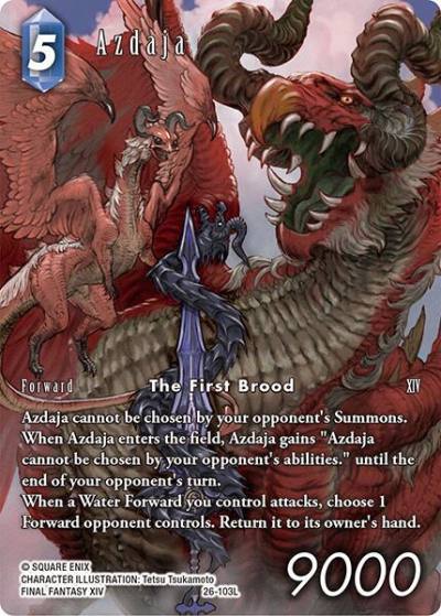 Azdaja Full Art 26-103L Gunslinger in the abyss Final Fantasy card