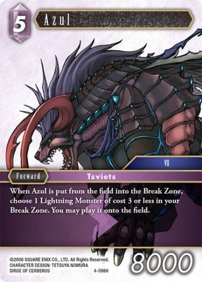 Azul 4-098H Opus IV Final Fantasy card