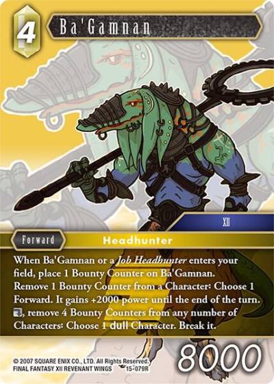 BaGamnan 15-079R Crystal Dominion Final Fantasy card