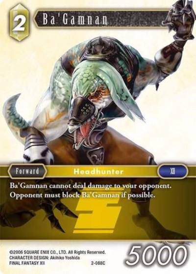 BaGamnan 2-088C Opus II Final Fantasy card