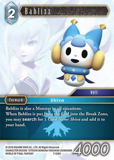 Bablizz 7-038C Opus VII Final Fantasy card