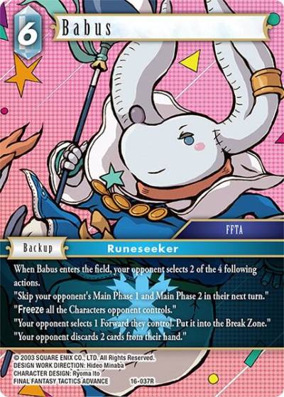 Babus 16-037R Emissaries of Light Final Fantasy card