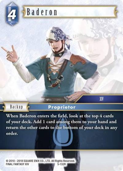 Baderon 5-132R Opus V Final Fantasy card