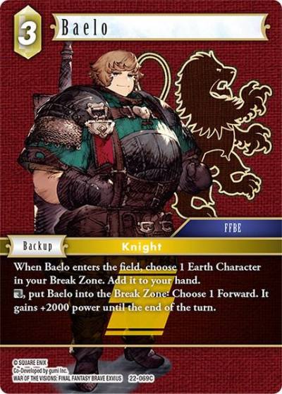 Baelo 22-069C Hidden Hope Final Fantasy card