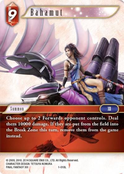 Bahamut 1-018L Opus I Final Fantasy card