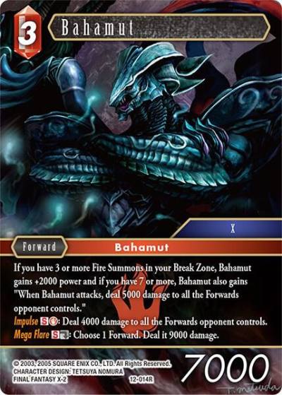 Bahamut 12-014R Opus XII Final Fantasy card
