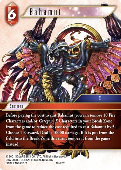 Bahamut 16-132S Emissaries of Light Final Fantasy card