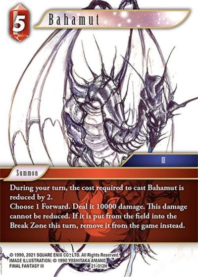 Bahamut 21-012H Beyond Destiny Final Fantasy card