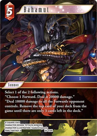 Bahamut 24-014H Hidden Legends Final Fantasy card